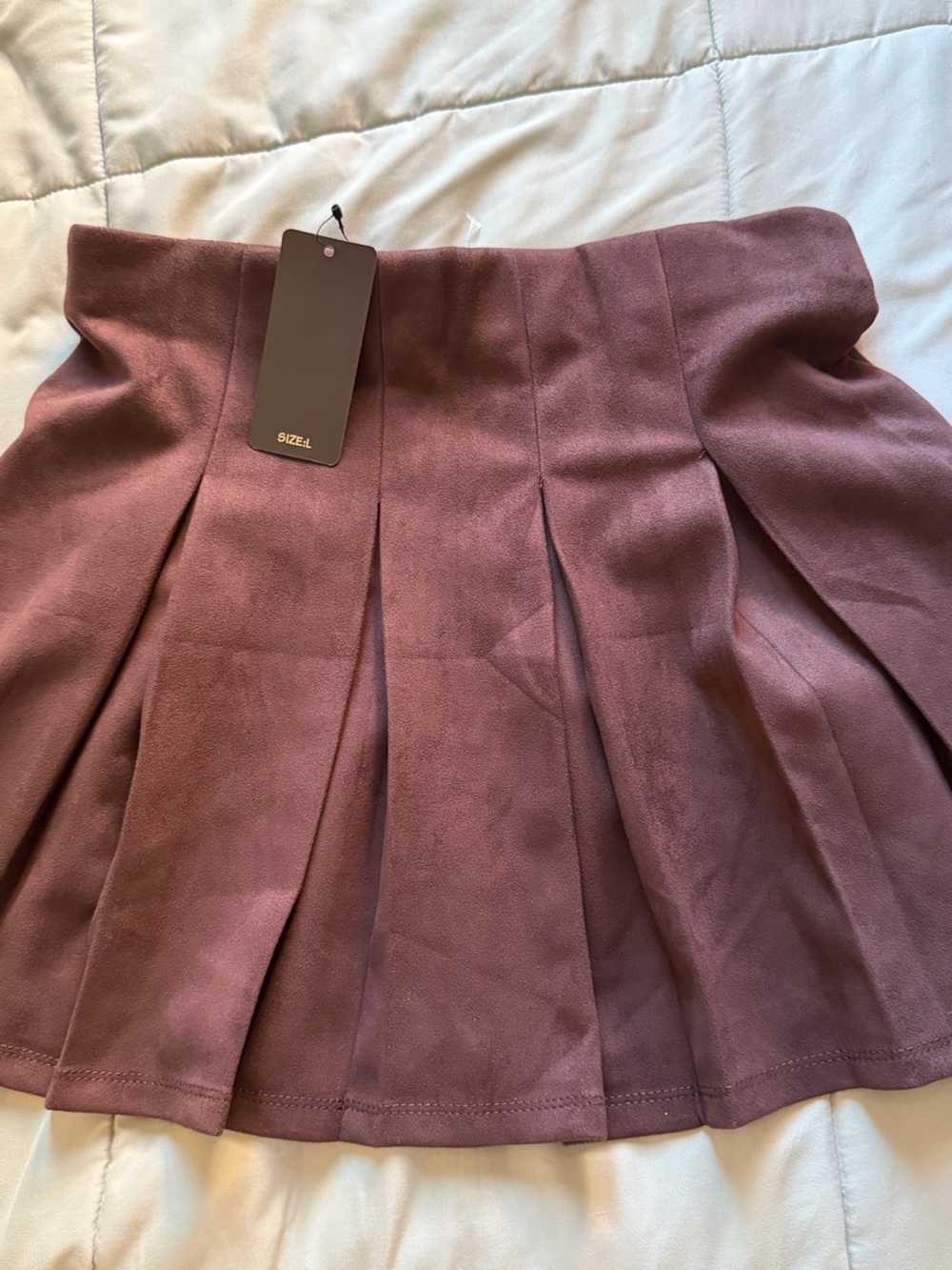 Brown Suede Skirt
